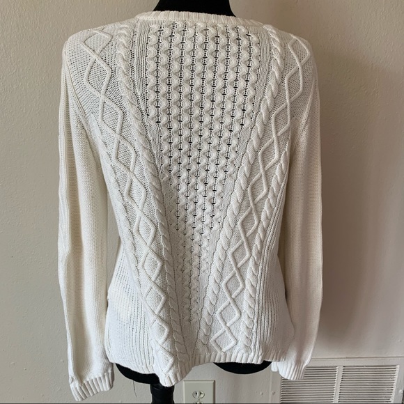 Banana Republic Cream Colored Sweater sz XL - Picture 4 of 6